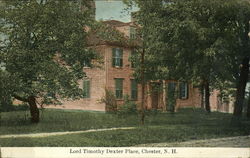 Lord Timothy Dexter Place Chester, NH Postcard Postcard