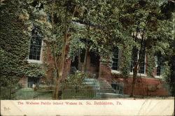 The Webster Public School Walnut St Postcard