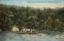 Inkowa Camp, Greenwood Lake Postcard