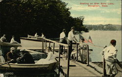 Boating on Glen Echo Lake Postcard