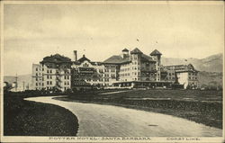 Potter Hotel Santa Barbara, CA Postcard Postcard