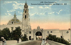 West Entrance to Panama-California Exposition Postcard