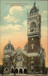 First Congregational Church Portland, OR Postcard Postcard