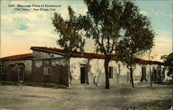 Marriage Place of Ramona at "Old Town" Postcard