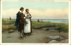 Return of the Mayflower, by Geo. H. Boughton Postcard