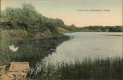 Flax Pond Megansett, MA Postcard 