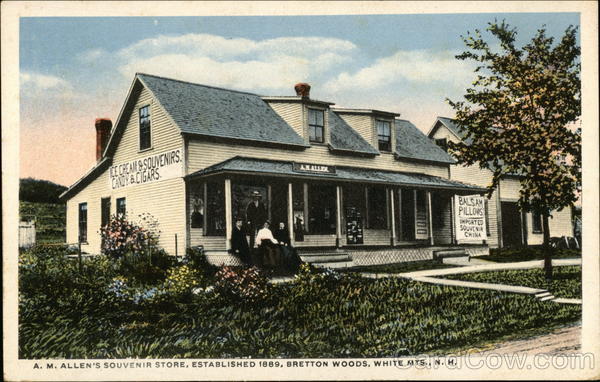 A. M. Allen's Souvenir Store Bretton Woods New Hampshire