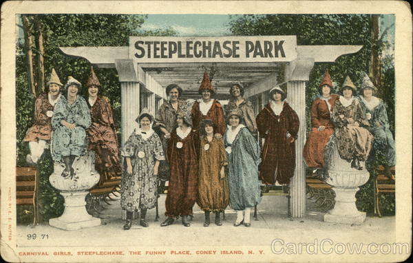 Carnival Girls, Steeplechse, The Funny Place Coney Island New York