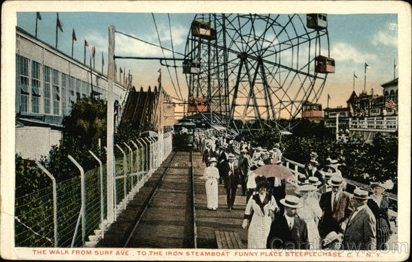 The Walk from Surf Ave Coney Island New York