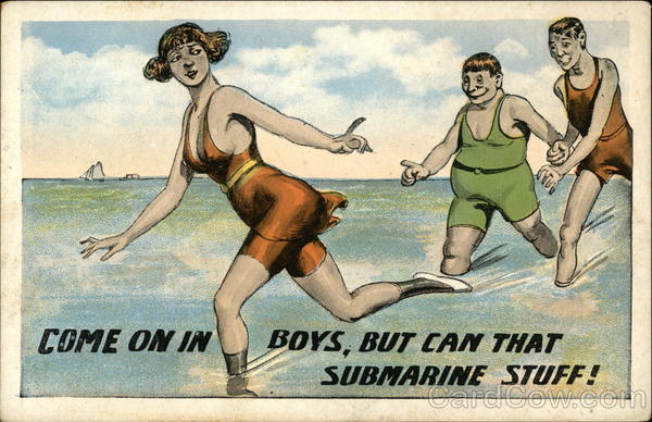 Come on in Boys, But Can That Submarine Stuff! Comic, Funny