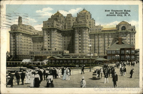 New Traymore Hotel and Boardwalk Atlantic City New Jersey