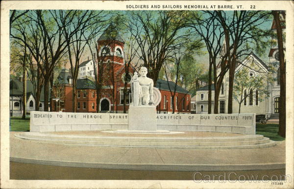 Soldiers and Sailors Memorial Barre Vermont