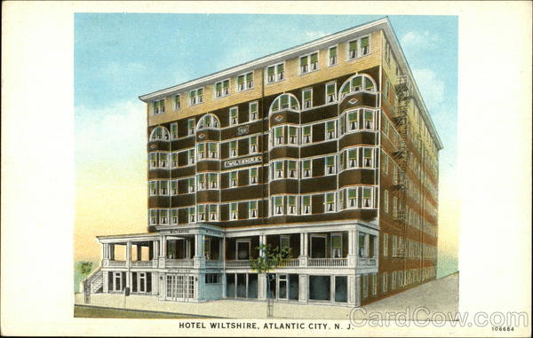 Street View of the Hotel Wiltshire Atlantic City New Jersey