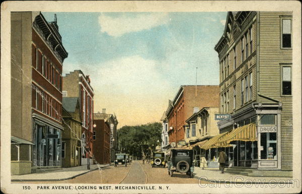 Park Avenue looking west Mechanicville New York
