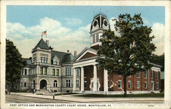 Post Office and Washington County Court House Montpelier Vermont