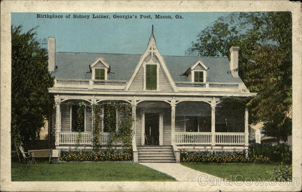 Birthplace of Sidney Lainer, Georgia's Poet Macon