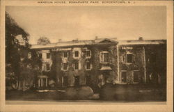 Mansion House, Bonaparte Park Bordentown, NJ Postcard 