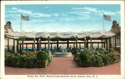 Marlborough Blenheim Hotel  Ocean Sun Deck Postcard