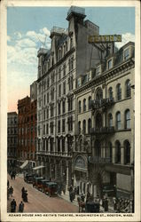 Adams House and Keith's Theatre, Washington St Postcard