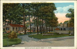 Cliff Hotel Cottages, North Scituate Beach Minot, MA Postcard Postcard