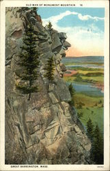 Old Man of Monument Mountain Great Barrington, MA Postcard Postcard