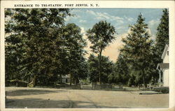 Entrance to Tri-States Port Jervis, NY Postcard Postcard