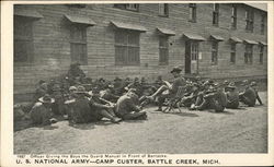 U.S. National Army - Camp Custer Postcard