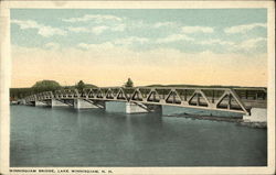 Winnisquam Bridge, Lake Winnisquam Tilton, NH Postcard Postcard