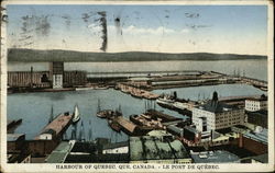 Harbour of Quebec Postcard