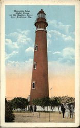 Mosquito Inlet Light House on the Halifax River Postcard