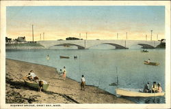 Highway Bridge, Onset Bay Massachusetts Postcard Postcard