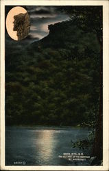 Old Man of the Mountain by moonlight Postcard