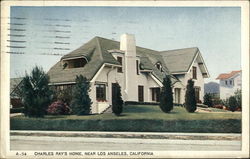 Charles Ray's Home Postcard
