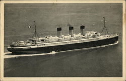 Transatlantique - French Lines, S. S. Paris Postcard