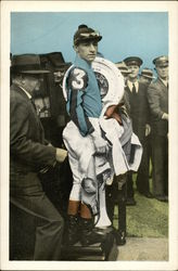 Jockey Weighing In, Belmont Park Postcard