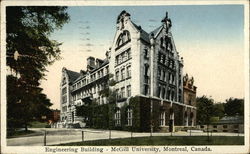 Engineering Building, McGill University Postcard