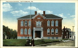 The High School Gettysburg, PA Postcard Postcard