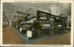 The Detroit News Building, The World's Greatest Newspaper Plant Postcard