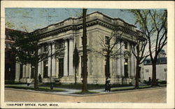 Post Office Flint, MI Postcard Postcard