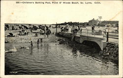 Children's Bathing Pool, Point O'Woods Beach South Lyme, CT Postcard Postcard