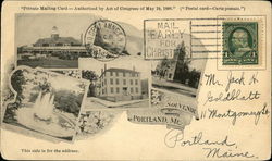 Souvenir of Portland, Maine Postcard