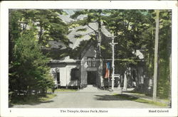 The Temple and Arcade Ocean Park, ME Postcard Postcard