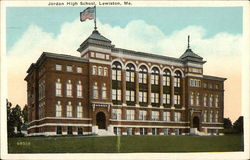 Jordan High School Lewiston, ME Postcard Postcard