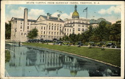 State Capitol from Sanhican Creek Trenton, NJ Postcard Postcard