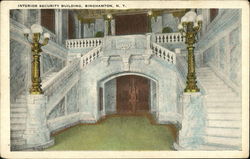 Security Building - Interior Binghamton, NY Postcard Postcard