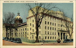 Broome County Court House Binghamton, NY Postcard Postcard