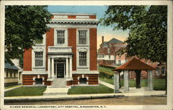 City Hospital, Kilmer Memorial Laboratory Binghamton, NY Postcard Postcard