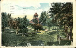 Scenic View of Casino Park Binghamton, NY Postcard Postcard