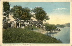 Boat Landing, Ideal Park Endicott, NY Postcard Postcard