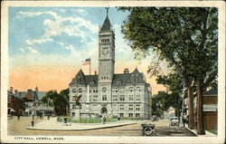 City Hall Lowell, MA Postcard Postcard